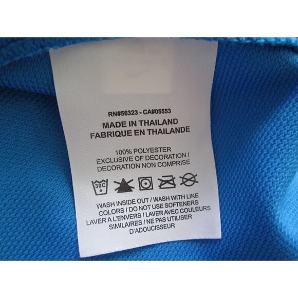 Men's Nike Golf Dri Fit Blue Polyester Short Sleeve Polo Shirt Size XL (MT3) - Picture 7 of 8